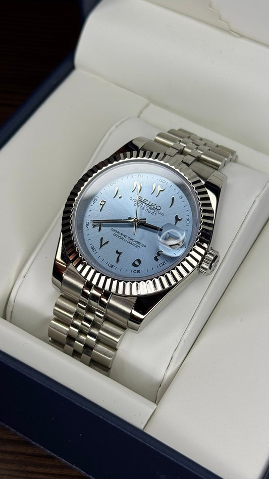 Ice Blue Arabic Dial