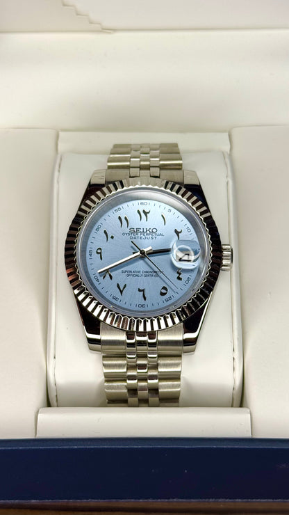 Ice Blue Arabic Dial