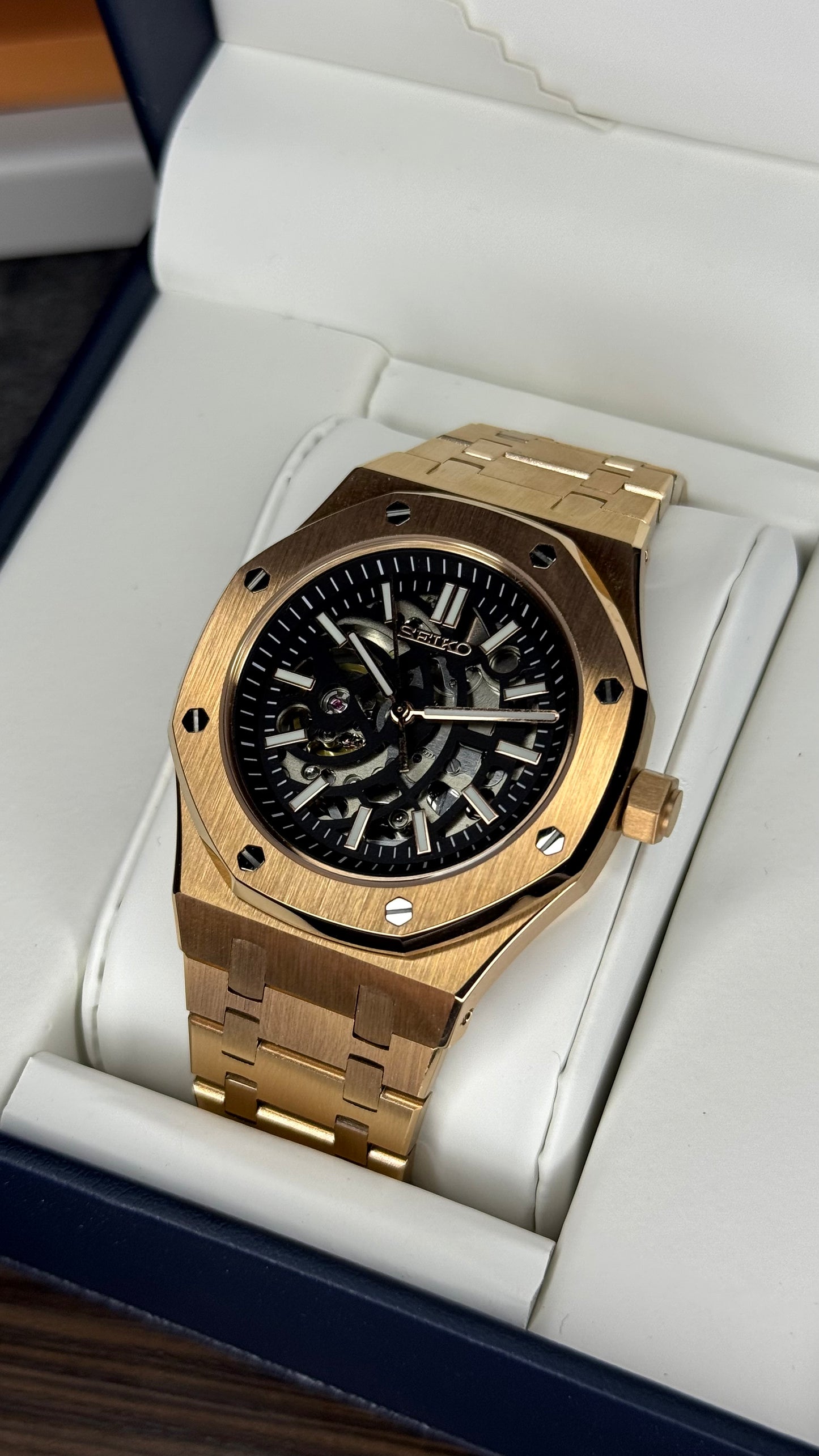 Rose Gold Skeleton Royal