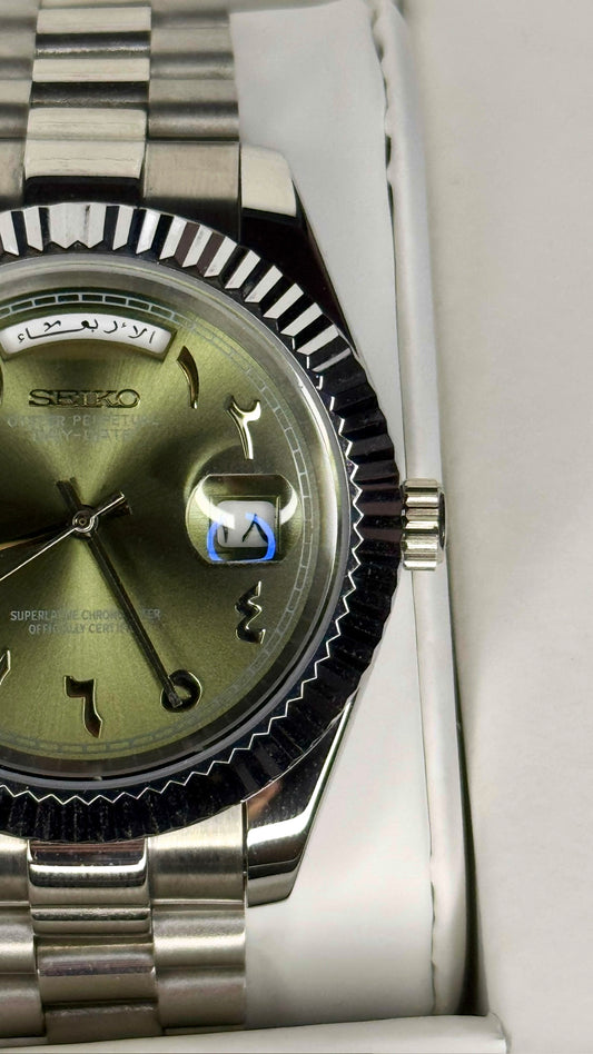 Olive Green Arabic Dial